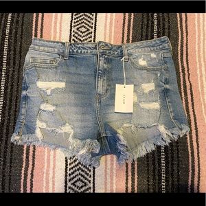 Distressed shorts